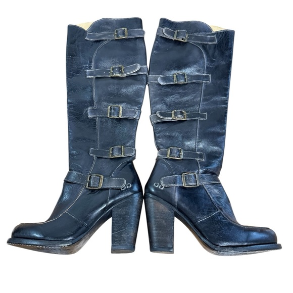 Bed Stu Black Heeled Boots - Picture 12 of 14
